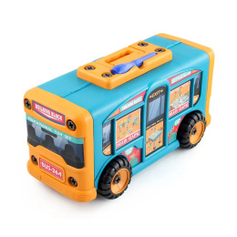 Autobus DIY zmieniający się w stoliczek do kreatywnej zabawy