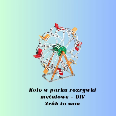Metalowy model konstrukcyjny karuzela