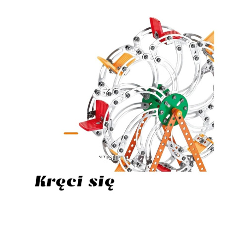 Metalowy model konstrukcyjny karuzela