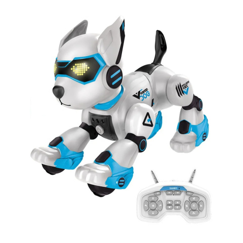 AI robot pies zdalnie sterowany - niebieski