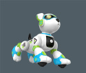 AI robot pies zdalnie sterowany - niebieski