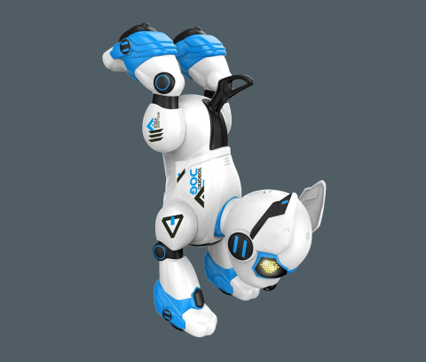 AI robot pies zdalnie sterowany - niebieski