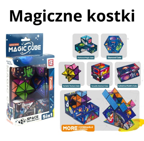 Zestaw 5 magicznych kostek