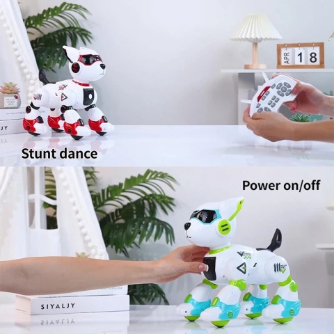AI robot pies zdalnie sterowany - niebieski